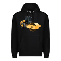 Black Compactor Illustrations Premium Hoodie - LillyAllenDesigns