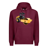 Burgundy Compactor Illustrations Premium Hoodie - LillyAllenDesigns
