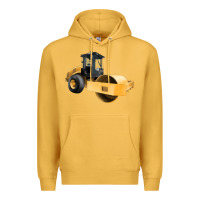 Mustard Compactor Illustrations Premium Hoodie - LillyAllenDesigns