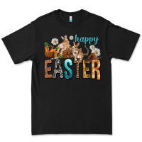 Black Happy Easter with Cowboy Premium Tee - NancyCooperArtShop