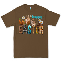 Cacao Happy Easter with Cowboy Premium Tee - NancyCooperArtShop