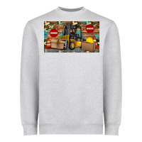 Heather Grey forklift sippy Heavyweight Sweatshirt - Artiststas