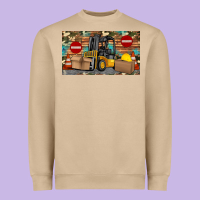 Forklift Sippy Heavyweight Sweatshirt Designed By Artiststas