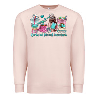 Pale Pink certified medical assistant coffee cup Premium Sweatshirt - AdoDesignShop