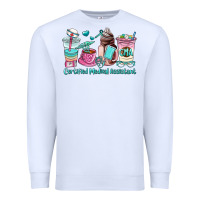 White certified medical assistant coffee cup Premium Sweatshirt - AdoDesignShop