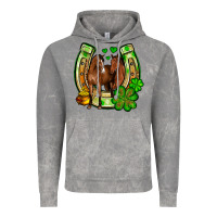 Cloud Rock St. Patrick's Day horse horseshoe Vintage Hoodie - OliviaCreatesArt