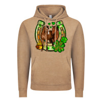 Vintage Coffee St. Patrick's Day horse horseshoe Vintage Hoodie - OliviaCreatesArt