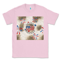 Bubblegum Pink usa land of the free because of the brave Classic Tee - TumblerDesignByShophia