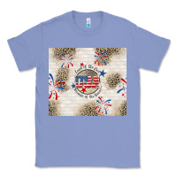 Colony Blue usa land of the free because of the brave Classic Tee - TumblerDesignByShophia