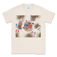 Natural usa land of the free because of the brave Classic Tee - TumblerDesignByShophia