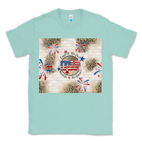 Seafoam usa land of the free because of the brave Classic Tee - TumblerDesignByShophia