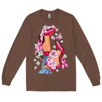 Chestnut Cancer high heels Breast Cancer Long Sleeve Tee - FaDigitalArtStudio