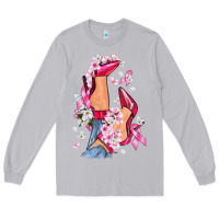 Moon Dust Cancer high heels Breast Cancer Long Sleeve Tee - FaDigitalArtStudio