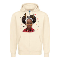 Sandshell christmas african girl Zipper Hoodie - BarkalooDesign