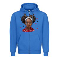 True Royal christmas african girl Zipper Hoodie - BarkalooDesign
