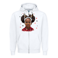 White christmas african girl Zipper Hoodie - BarkalooDesign