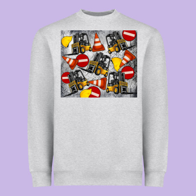 Forklift Tumbler Heavyweight Sweatshirt Designed By Artiststas