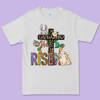 He Is Risen Easter Premium Tee Designed By Nancycooperartshop