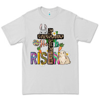 Dove Grey He is risen Easter Premium Tee - NancyCooperArtShop