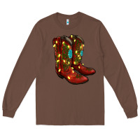 Chestnut cowboy boots christmas Long Sleeve Tee - RanaPortraitStore