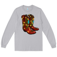 Moon Dust cowboy boots christmas Long Sleeve Tee - RanaPortraitStore