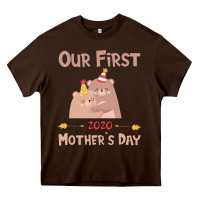Chocolate Brown Our First Mother's Day Heavy Core Tee - Bettercallsaul
