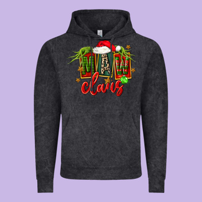 Christmas Maw Claus Vintage Hoodie Designed By Fadigitalartstudio