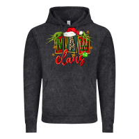 Vintage Black christmas maw claus Vintage Hoodie - FaDigitalArtStudio