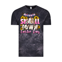 Cloud Black Small town Easter Day Vintage Tee - CowGirlArtShop