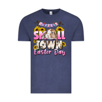 Vintage Denim Small town Easter Day Vintage Tee - CowGirlArtShop