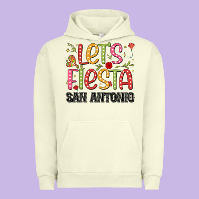Lets Fiesta San Antonio Urban Hoodie Designed By Jahusdesignshop
