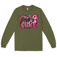 Army Green find a cure Long Sleeve Tee - FaDigitalArtStudio