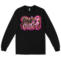 Black find a cure Long Sleeve Tee - FaDigitalArtStudio