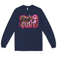Navy find a cure Long Sleeve Tee - FaDigitalArtStudio