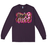 Plum find a cure Long Sleeve Tee - FaDigitalArtStudio