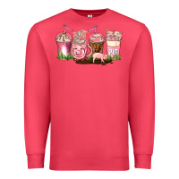 Cardinal pig coffee cups Premium Sweatshirt - AdoDesignShop