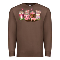 Chestnut pig coffee cups Premium Sweatshirt - AdoDesignShop