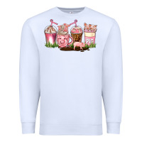 White pig coffee cups Premium Sweatshirt - AdoDesignShop