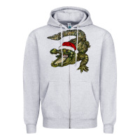 Christmas Alligator Zipper Hoodie | Teevron