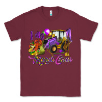 Burgundy I dig Mardi Gras Classic Tee - HowdyJamesFarm