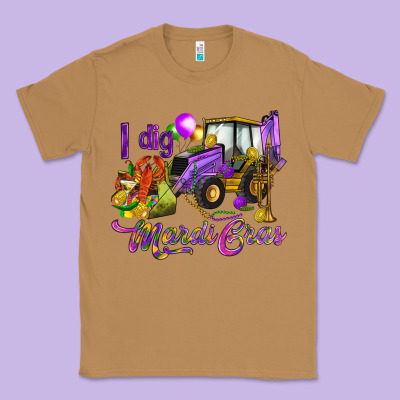 I Dig Mardi Gras Classic Tee Designed By Howdyjamesfarm