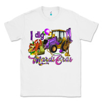 White I dig Mardi Gras Classic Tee - HowdyJamesFarm