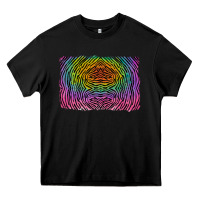 Black colorful zebra background Heavy Core Tee - RanaPortraitStore
