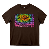 Chocolate Brown colorful zebra background Heavy Core Tee - RanaPortraitStore