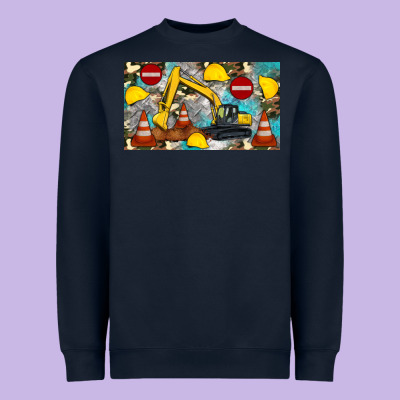 Excavator Sippy Heavyweight Sweatshirt Designed By Artiststas