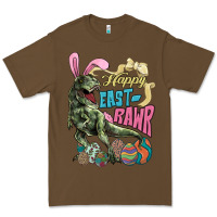 Cacao Happy Easter Day T-rex Premium Tee - NancyCooperArtShop