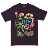 Plum Happy Easter Day T-rex Premium Tee - NancyCooperArtShop