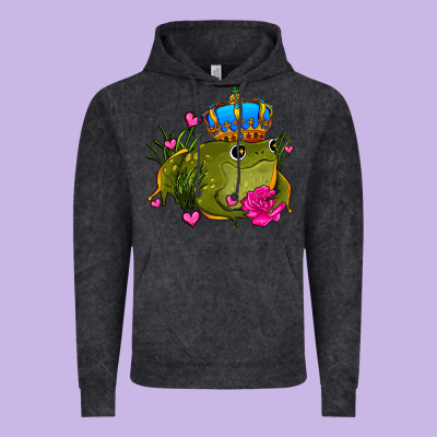 Valentines Day Frog Prince Olivia Vintage Hoodie Designed By Oliviacreatesart