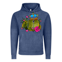 Vintage Denim valentines day frog prince olivia Vintage Hoodie - OliviaCreatesArt