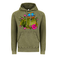 Vintage Olive valentines day frog prince olivia Vintage Hoodie - OliviaCreatesArt
